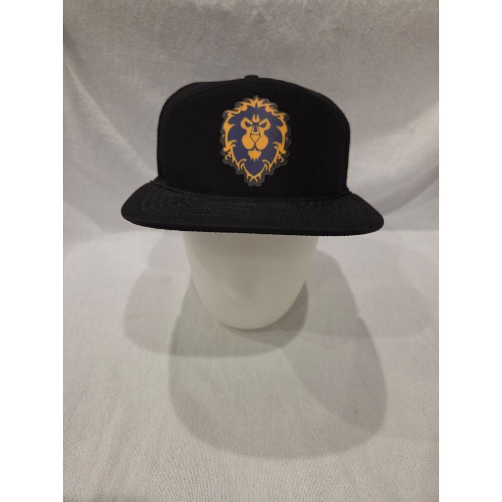 World of Warcraft Alliance Snapback Hat Black Blue Gaming Video Game Cap Adjust